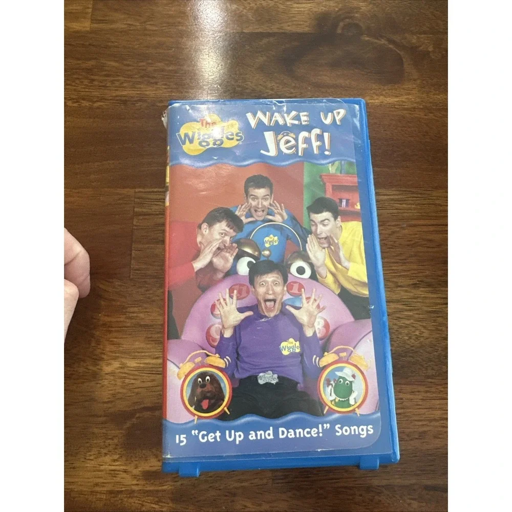 The Wiggles Wake Up Jeff (1999 VHS TESTED Blue Clamshell Case) Free US Ship